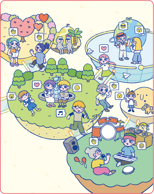 まちがいさがしの絵（左）