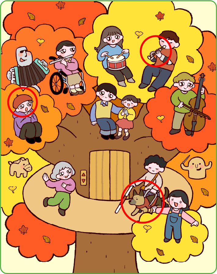 まちがいさがしの正解画像