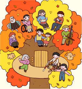 まちがいさがしの絵 下